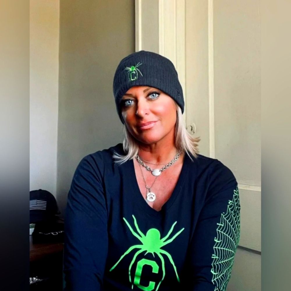 Cleveland Spiders, Women's 2022 Limited Edition Halloween, "Spider Web" Tee